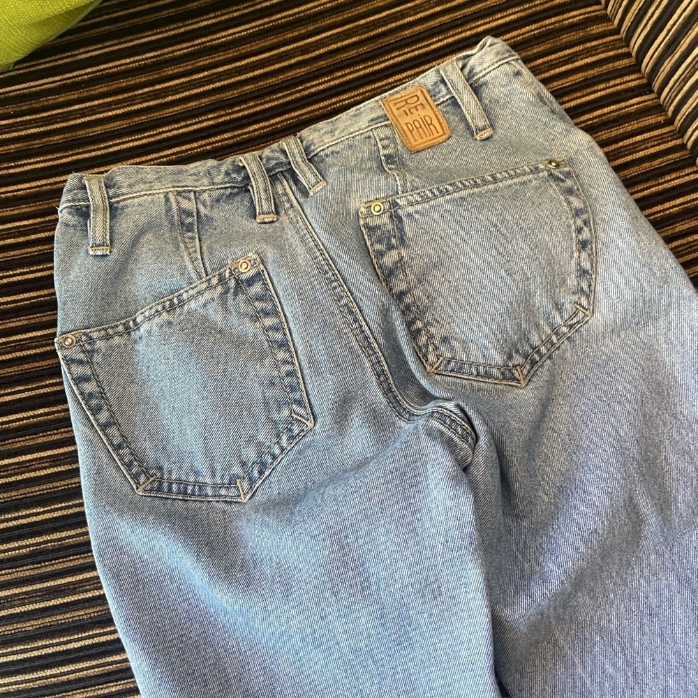 Women's Blue Denim Jeans by REPAIR - Picture 7 of 8